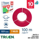 CABLE ELECTRICO 10 AWG ROJO 7 HILOS TROEN