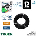 CABLE ELECTRICO 12 AWG NEGRO 7 HILOS TROEN