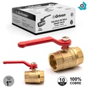 VALVULA 1" DE BRONCE ROSCADA GRIVEN