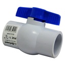 VALVULA 1 1/2" DE PVC SIN ROSCA GRIVEN