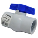 VALVULA 1 1/2" DE PVC CON ROSCA GRIVEN