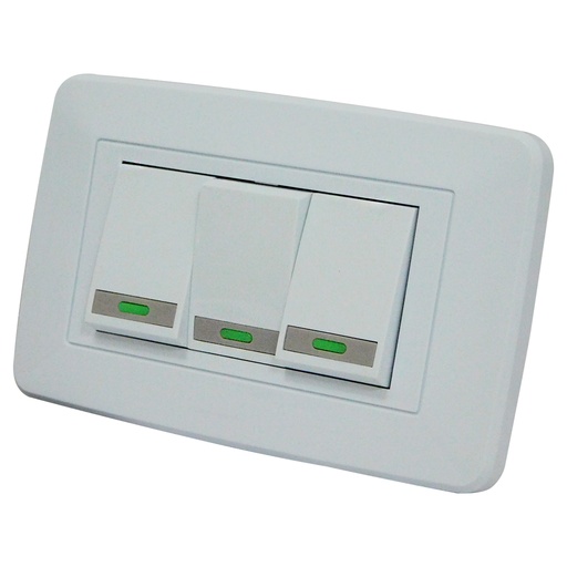 [8632] APAGADOR TRIPLE BLANCO TROEN