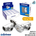 LLAVE DE ARRESTO 1/2" X 1/2" CROMADA GRIVEN