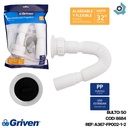 SIFON DE 1 1/2" TRAMPA FLEXIBLE GRIVEN