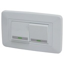 APAGADOR DOBLE BLANCO TROEN