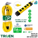 EXTENSION ELECTRICA 25FT 4 TOMAS TROEN