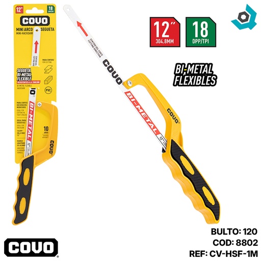 [8802] MINI ARCO DE SEGUETA 12" COVO