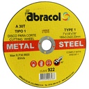 DISCO PARA CORTE 7" DE METAL ABRACOL