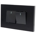 APAGADOR DOBLE NEGRO TROEN