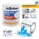 CINTA PVC BLANCO 4" X 60" GRIVEN