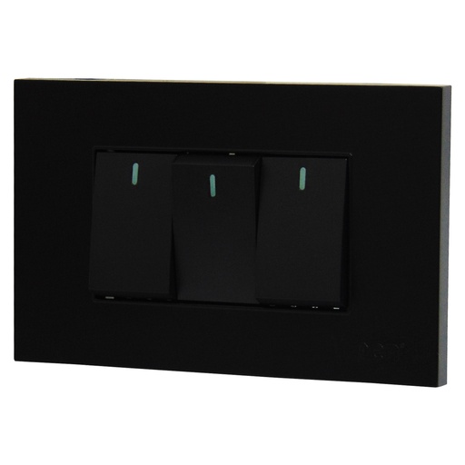 [8918] APAGADOR TRIPLE NEGRO TROEN