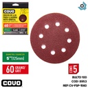 DISCO ABRASIVO 4 1/2" GRANO 60 PARA PULIR COVO