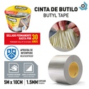 CINTA DE ALUMINIO DE BUTILO 5M X 10CM COVO