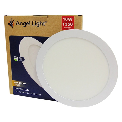 [9115] LAMPARA LED PARA EMPOTRAR REDONDA 18W LUZ CALIDA ANGEL LIGHT