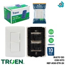 APAGADOR DOBLE BLANCO TROEN