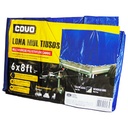 LONA MULTIUSOS 06X08FT DE POLIETILENO AZUL COVO