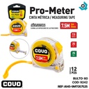 CINTA METRICA 7.5M X 25MM COVO