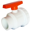 VALVULA 3" DE PVC CON ROSCA TUBRICA