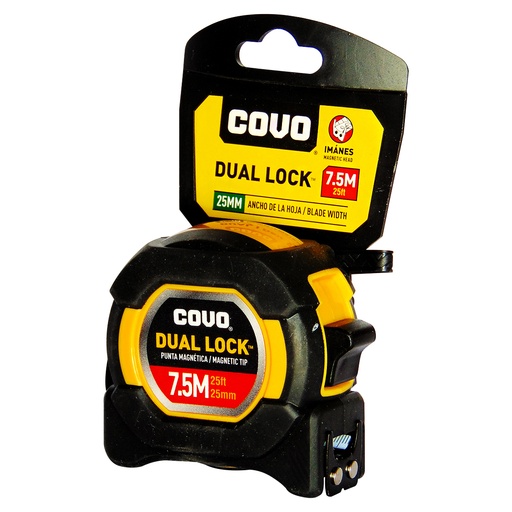 [9365] CINTA METRICA 7.5MT DOBLE SEGURO COVO