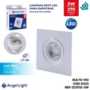 LAMPARA LED OJO DE BUEY 3W 3" CUADRADO LUZ BLANCA ANGEL LIGHT
