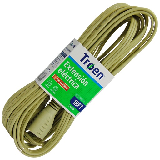 [9454] EXTENSION ELECTRICA 18FT 1 TOMA TROEN