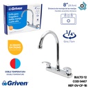 GRIFERIA PARA FREGADERO 8" CUELLO DE CISNE GRIVEN