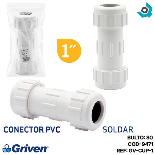 [9471] JUNTA DRESS 1" DE PVC GRIVEN