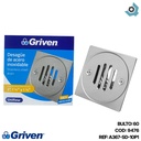 DESAGUE DE PISO 4" X 4" ACERO INOXIDABLE GRIVEN