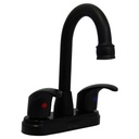 GRIFERIA PARA LAVAMANOS 4" CUELLO DE CISNE GRIVEN BLACK