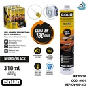 SELLADOR ADHESIVO DE PARABRISAS NEGRO 310ML COVO