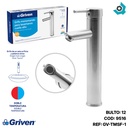 GRIFERIA PARA LAVAMANOS INDIVIDUAL SATINADO CUELLO ALTO GRIVEN