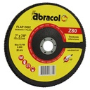 DISCO ABRASIVO 7" X 7/8" T29 ZR GRANO 80 ABRACOL