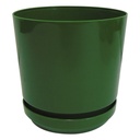 MATERO Y PLATO PP ART CIL LISO D-10 VERDE DP