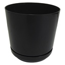 MATERO Y PLATO PP ART CIL LISO D-10 NEGRO DP