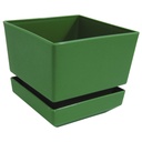 MATERO Y PLATO PP ART CUAD TEX L12 VERDE DP