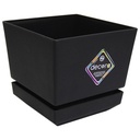 MATERO Y PLATO PP ART CUAD TEX L15 NEGRO DP