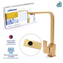 GRIFERIA PARA FREGADERO INDIVIDUAL CUELLO ALTO GRIVEN DORADO