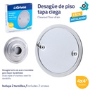 DESAGUE DE PISO 4" TAPA CIEGA GRIVEN