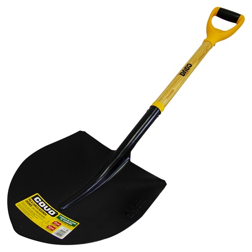 [9753] PALA REDONDA 27CM CABO DE MADERA COVO