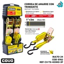 CORREA DE AMARRE CON TRINQUETE 400KG X 3M COVO