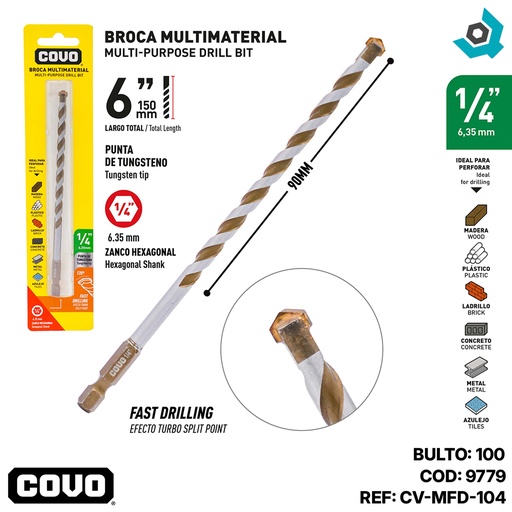 [9779] MECHA 1/4" MULTIMATERIAL COVO