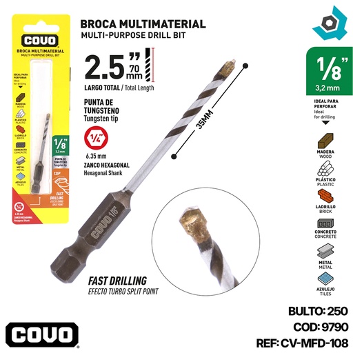 [9790] MECHA 1/8" MULTIMATERIAL COVO