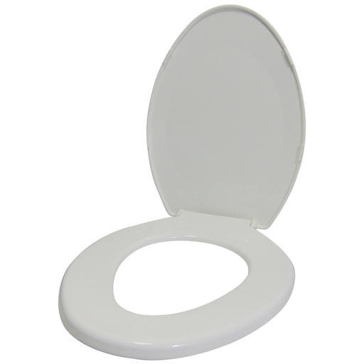 [9810] ASIENTO PARA INODORO BLANCO ALARGADO CANAIMA RESIMOL