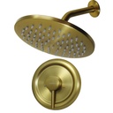 SET DE REGADERA CON LLAVE MONOMANDO GRIVEN GOLD