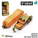 CORREA DE AMARRE CON TRINQUETE 2" X 8M SECURITY