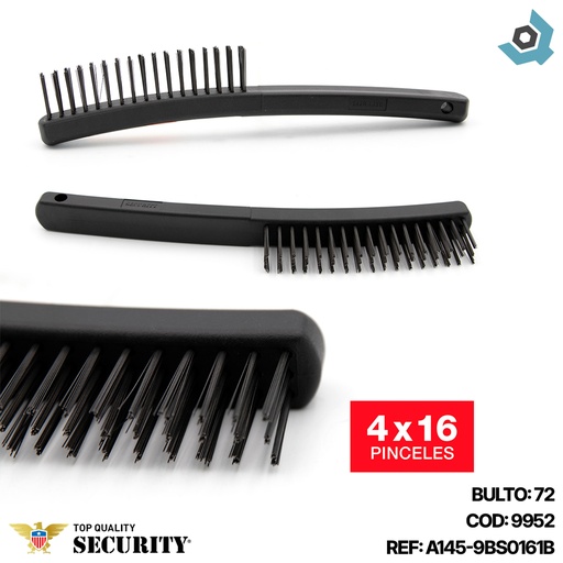[9952] CEPILLO DE ALAMBRE 3X17 SECURITY