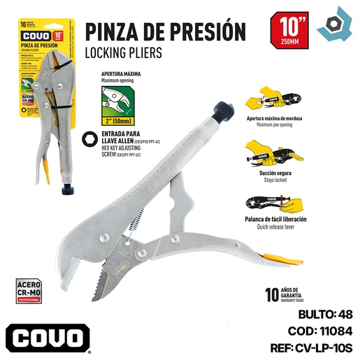 [11084] ALICATE DE PRESION 10" COVO