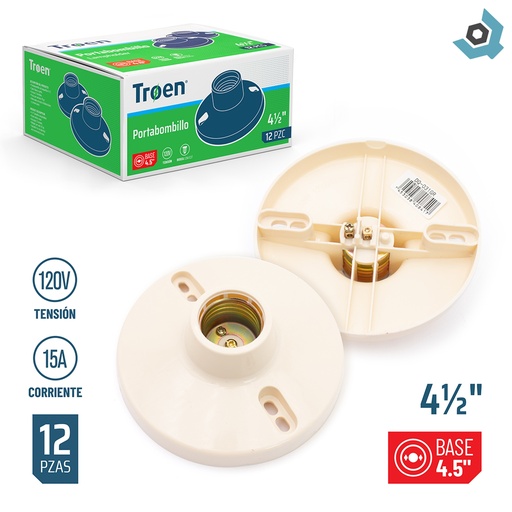 [11105] SOCATE PARA BOMBILLOS BEIGE TROEN