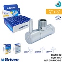 LLAVE DE ARRESTO 1/2" CROMADA GRIVEN