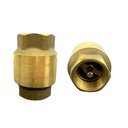 VALVULA CHEQUE 3/4" VERTICAL BRONCE CON RESORTE METALES ALEADOS